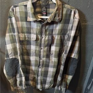 Wrangler ATG Green and Gray Lightweight Shirt Jacket